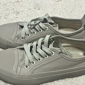 Green Gray Canvas Sneakers for Studio Nicholson